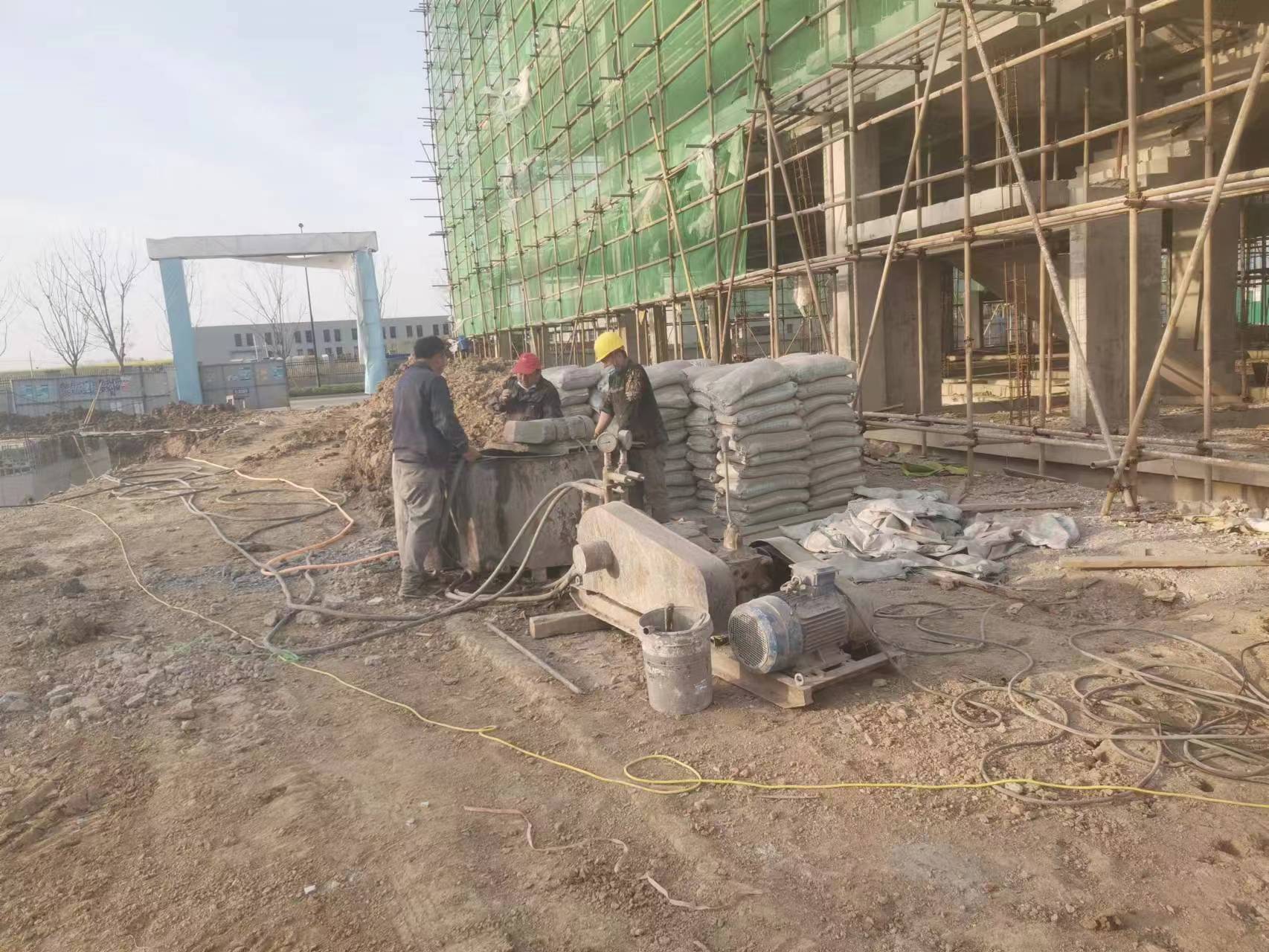 荷塘别墅下沉注浆